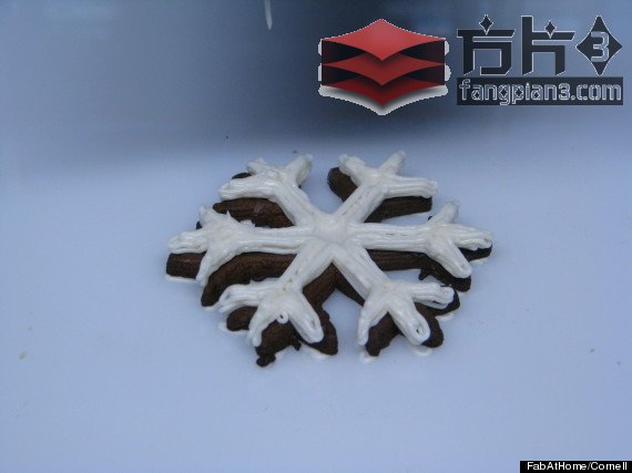 数据驱动的3D打印曲奇饼干