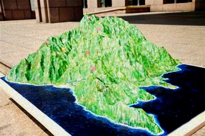 崂山景区首次用3D打印山体模型 国内尚属首次