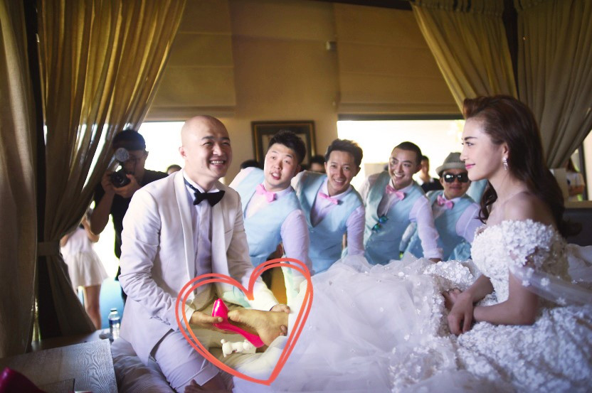 包贝尔包文婧婚鞋大揭秘